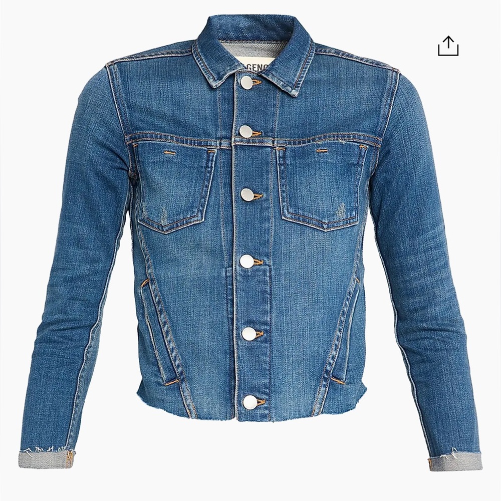 L'AGENCE Janelle Blue Denim Jacket